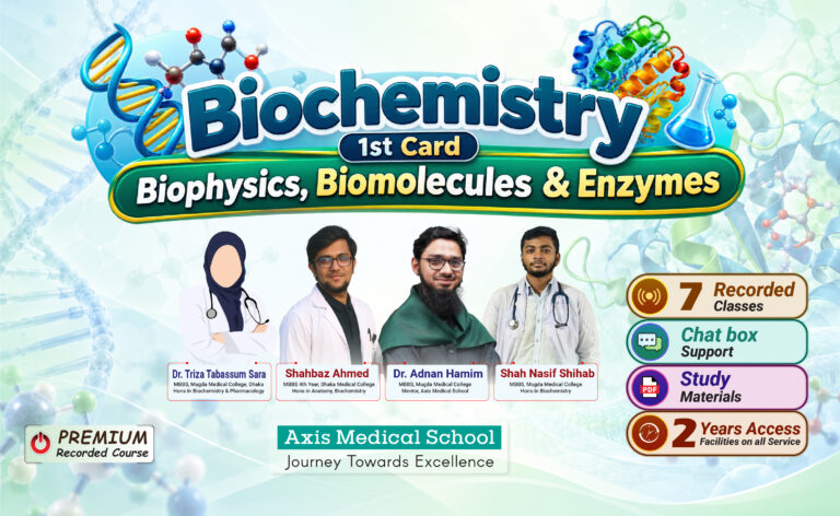Biochemistry- 1st Card- Biophysics, Biomolecules & Enzymes