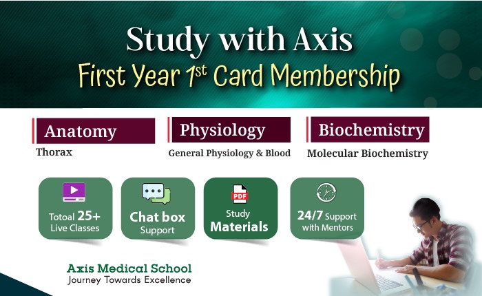 Study with Axis Membership 1st year- 1st card