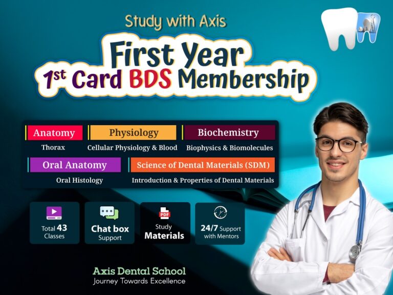 New 1st Year- 1st Card- (2025-2026) For BDS Students